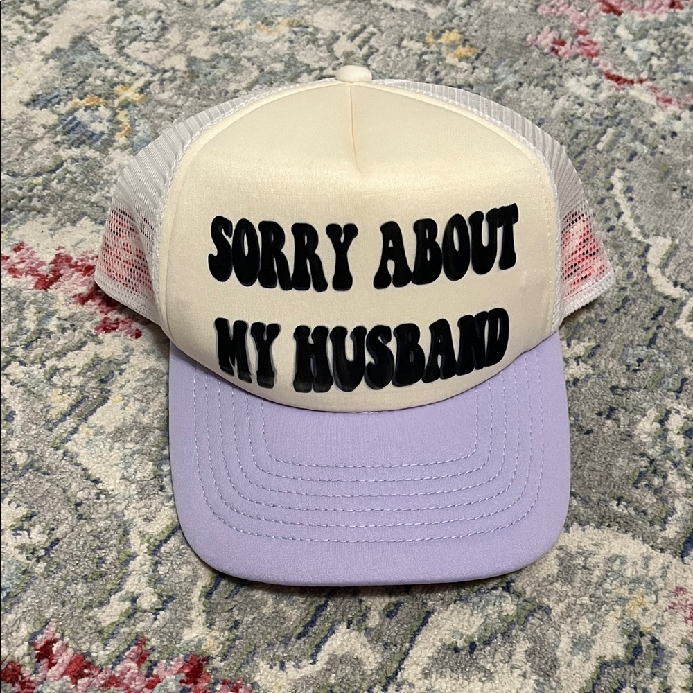 Cream and Purple Women's Trucker Hat